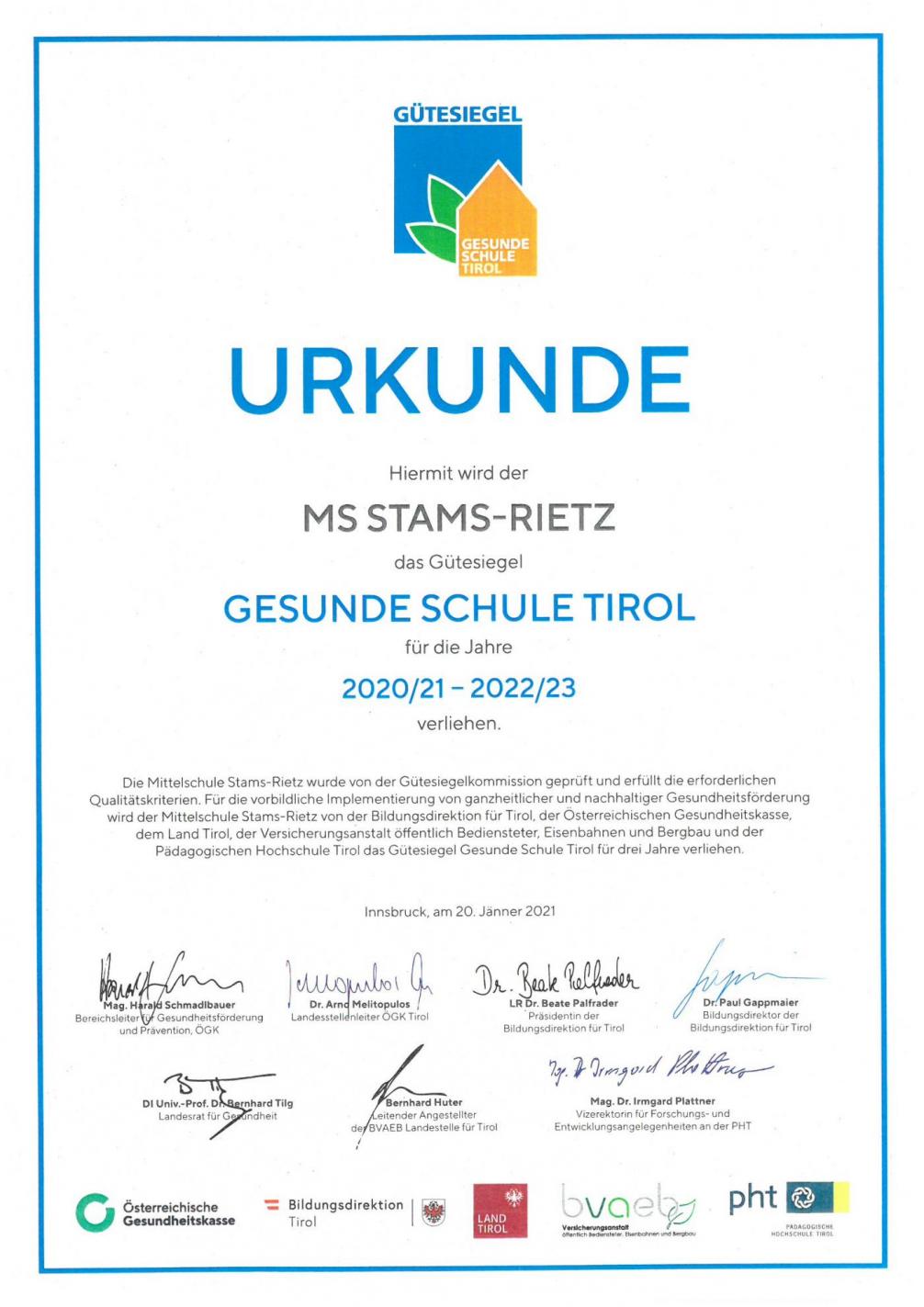 Gesunde Schule